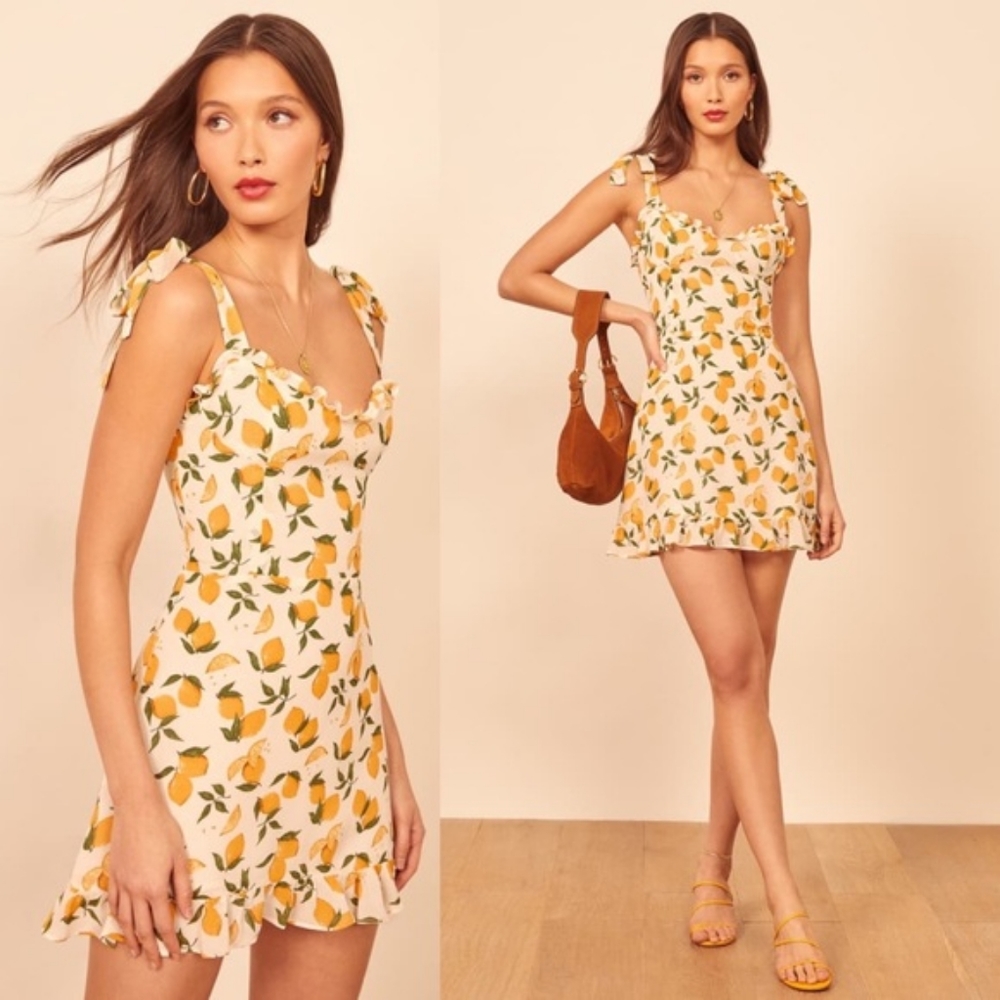 Reformation Christine lemonade dress